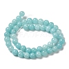 Natural Dyed White Jade Beads Strands G-M402-C03-11-4