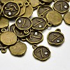 Antique Bronze Plated Alloy Rhinestone Charms LS-ALRI-J153-07-NF-2
