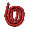 Handmade Polymer Clay Beads Strands CLAY-R089-8mm-Q103-4
