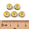 Brass Rhinestone Spacer Beads RB-A014-Z8mm-05G-4