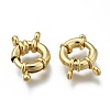 Rack Plating Brass Spring Clasps KK-D399-B-G-NF-1