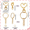 DIY Keychain Findings Kits DIY-SP0006-96G-2