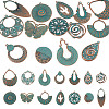 14Pcs 14 Styles Tibetan Style Alloy Pendants FIND-TA0010-61-1