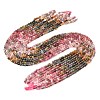 Gradient Color Natural Multicolor Tourmaline Beads Strands G-D110-F02-02-3
