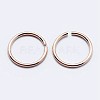 925 Sterling Silver Open Jump Rings STER-F036-02RG-0.7x6mm-3