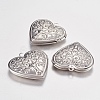 316 Stainless Steel Locket Pendants X-STAS-G168-06P-1