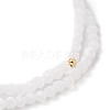 Faceted Glass Bead Stretch Bracelets BJEW-JB05488-02-3
