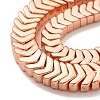 Electroplated Synthetic Non-Magnetic Hematite Beads Strands G-I360-W01-03-3