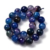Natural Dragon Veins Agate(Dyed & Heated) Beads Strands G-K390-A08-01-4