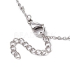 Round Natural Cultured Freshwater Pearl Pendant Necklaces NJEW-JN04965-5