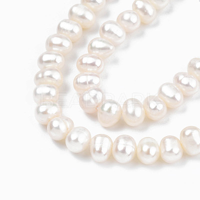 Natural Cultured Freshwater Pearl Beads Strands PEAR-N013-04B-01-1