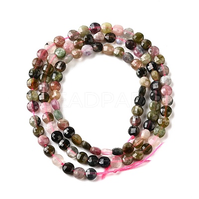 Natural Multicolor Tourmaline Beads Strands G-C179-A4mm-01-1