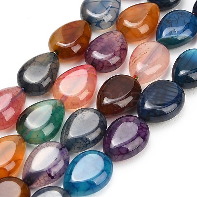 Natural Dragon Veins Agate Beads Strands GG-L001-K01-01G-1
