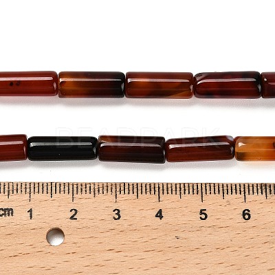 Dyed Natural Agate Beads Strands G-G203-01B-1