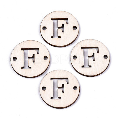 Unfinished Natural Poplar Wood Links Connectors WOOD-S045-140B-01F-1