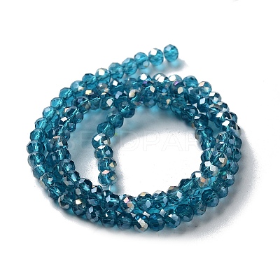 Electroplate Glass Beads Strands EGLA-R048-3mm-17-1