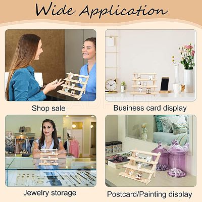4- Tier Wood Display Stands ODIS-WH0027-028-1