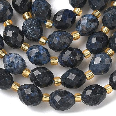 Natural Dumortierite Beads Strands G-F809-A39-01-1