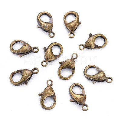 Antique Bronze Brass Lobster Claw Clasps X-KK-903-AB-NF-1
