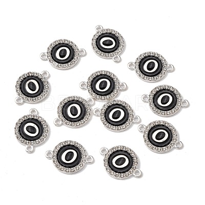 Alloy Enamel Links Connectors ENAM-TAC0003-01S-02O-1