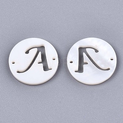Natural Freshwater Shell Links Connectors X-SHEL-S276-120-1