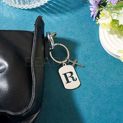 1Pc Stainless Steel Keychains KEYC-TADJ0001-08R-1