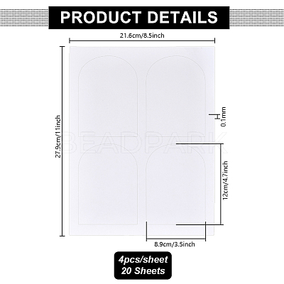 Wine Blank Adhesive Label DIY-WH0060-63A-01-1