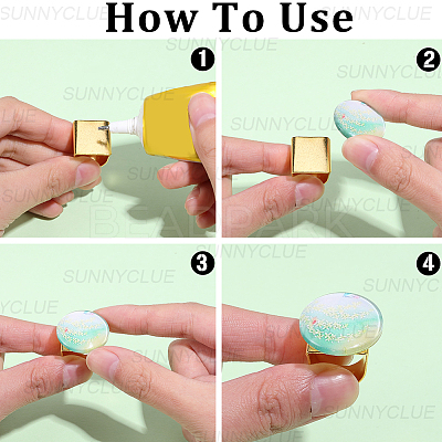 30Pcs 5 Colors Brass Finger Rings RJEW-SC0001-40-1