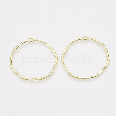 Alloy Open Back Bezel Pendants PALLOY-S121-82B-1