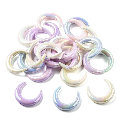 UV Plating Opaque Acrylic Beads PACR-Q005-03-1