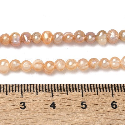 Natural Cultured Freshwater Pearl Beads Strands PEAR-L034-09B-1