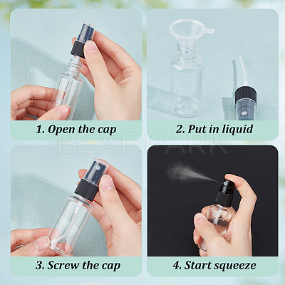 120Pcs 3 Styles Plastic Travel Spray Bottles AJEW-OC0005-07A-1