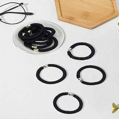 10Pcs Polyester Rubber Hair Accessories OHAR-LP0004-34-1