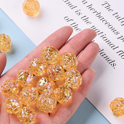 Transparent Acrylic Beads TACR-S154-31C-919-1