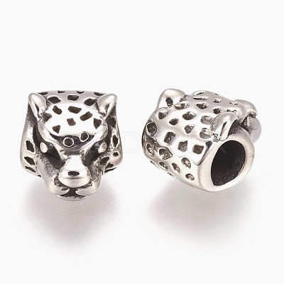 304 Stainless Steel European Beads STAS-E432-02AS-1