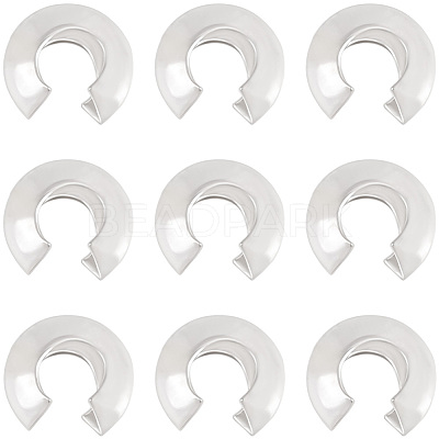 20Pcs 925 Sterling Silver Crimp Bead Cover STER-BBC0009-49-1
