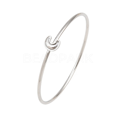 304 Stainless Steel Bangles for Women BJEW-N040-01A-P-1