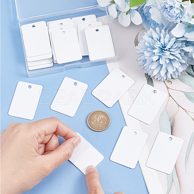 30Pcs Blank Double-sided Heat Transfer Aluminium Pendants DIY-BC0012-89D-1