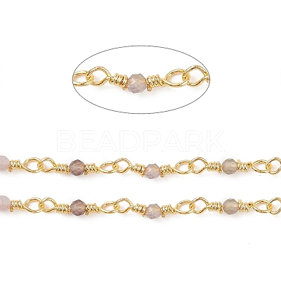 3.28 Feet Natural Amethyst Handmade Beaded Chains X-CHC-K008-A06-1