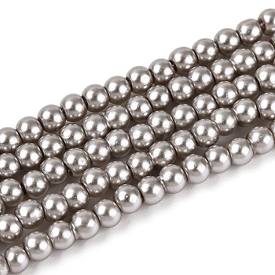 Baking Paint Glass Pearl Bead Strands HY-Q003-3mm-81-A-1