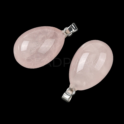 Natural Rose Quartz Pendants GG-K002-08A-27-1