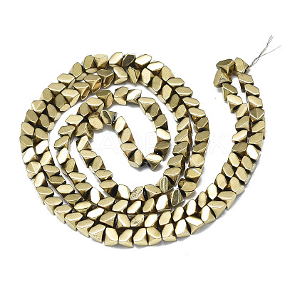 Electroplate Non-magnetic Synthetic Hematite Beads Strands G-S352-76-1