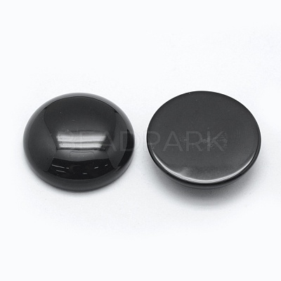 Natural Obsidian Cabochons X-G-E492-A-05-1