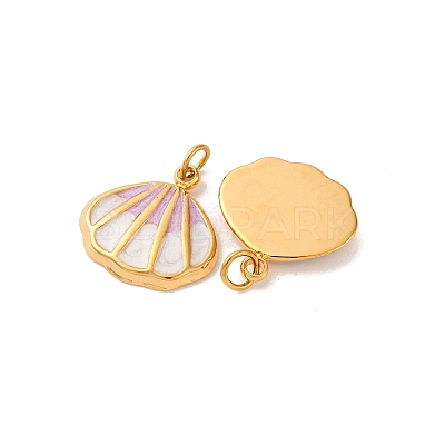 304 Stainless Steel Enamel Charms STAS-U061-04G-1