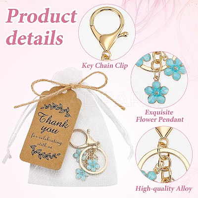 Flower Alloy Keychains KEYC-WA0001-06-1