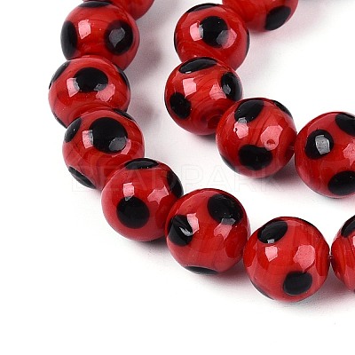 Handmade Lampwork Beads Strands LAMP-N037-02C-1