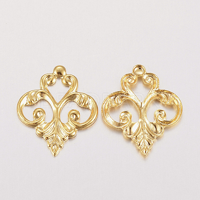 201 Stainless Steel Filigree Joiners Links STAS-F162-08G-1