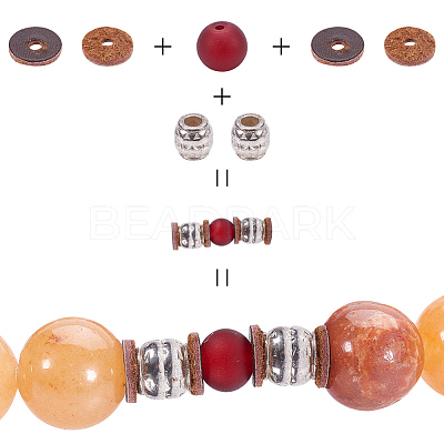 Cowhide Leather Spacer Beads FIND-WH0043-22-1