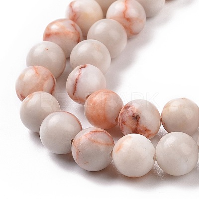 Natural Red Netstone Beads Strands G-F352-8mm-1