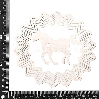 201 Stainless Steel 3D Rotating Hanging Wind Spinner STAS-C166-01E-P-1